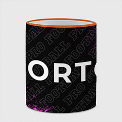 Кружка 3D Porto pro football по-горизонтали, цвет: 3D-оранжевый кант — фото 2