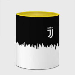 Кружка 3D Juventus белый огонь текстура, цвет: 3D-белый + желтый — фото 2