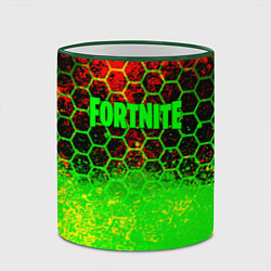 Кружка 3D Fortnite epic game броня, цвет: 3D-зеленый кант — фото 2