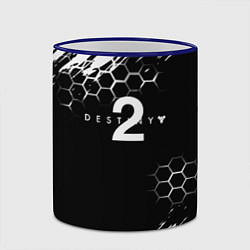 Кружка 3D Destiny абстракция краски рпг, цвет: 3D-синий кант — фото 2
