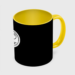 Кружка 3D Ajax fc белое лого, цвет: 3D-белый + желтый