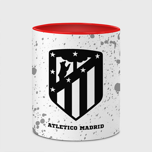 Кружка цветная Atletico Madrid sport на светлом фоне / 3D-Белый + красный – фото 2