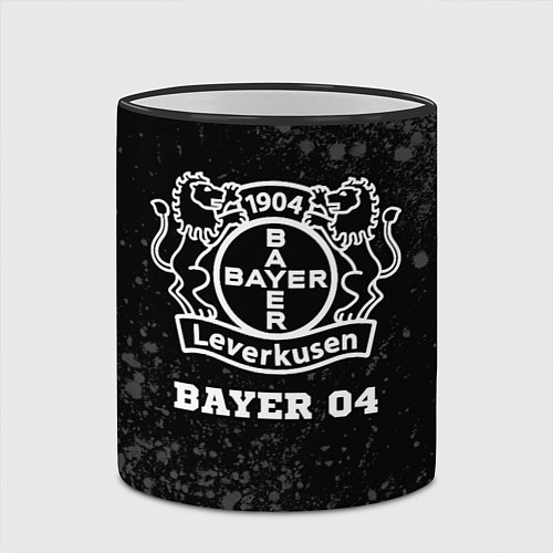 Кружка цветная Bayer 04 sport на темном фоне / 3D-Черный кант – фото 2