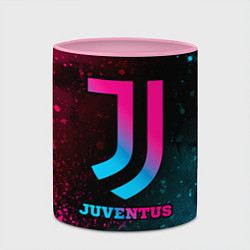 Кружка 3D Juventus - neon gradient, цвет: 3D-белый + розовый — фото 2