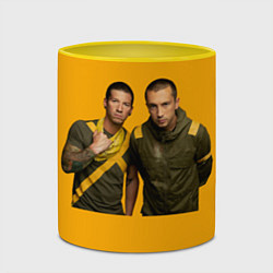 Кружка 3D Twenty one pilots the duo, цвет: 3D-белый + желтый — фото 2