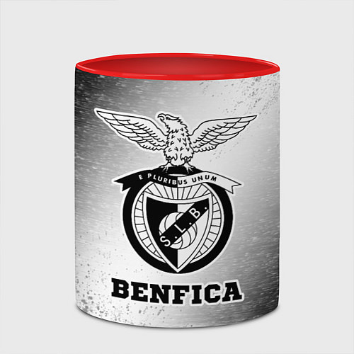 Кружка цветная Benfica sport на светлом фоне / 3D-Белый + красный – фото 2