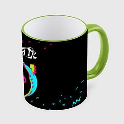 Кружка 3D Aerosmith - rock star cat, цвет: 3D-светло-зеленый кант