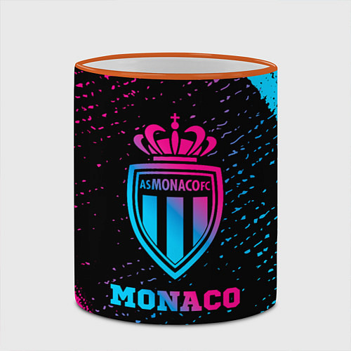 Кружка цветная Monaco - neon gradient / 3D-Оранжевый кант – фото 2