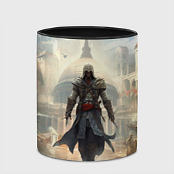Кружка 3D Assassins creed большой город, цвет: 3D-белый + черный — фото 2