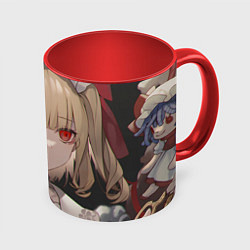 Кружка 3D Touhou Project Flandre милая, цвет: 3D-белый + красный