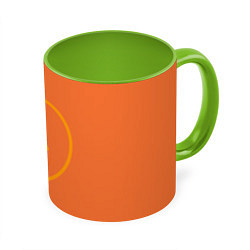 Кружка 3D Half-Life оранжевый, цвет: 3D-белый + светло-зеленый