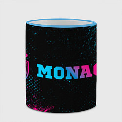 Кружка 3D Monaco - neon gradient по-горизонтали, цвет: 3D-небесно-голубой кант — фото 2