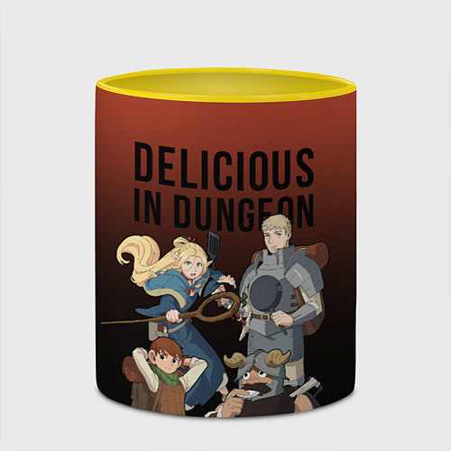 Кружка цветная Delicious in Dungeon / 3D-Белый + желтый – фото 2