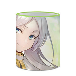 Кружка 3D Sousou no Frieren, цвет: 3D-светло-зеленый кант — фото 2
