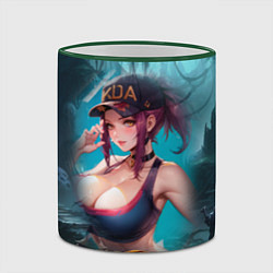 Кружка 3D League Of Legends Akali Kda, цвет: 3D-зеленый кант — фото 2