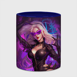 Кружка 3D League of Legends Kaisa Kda style, цвет: 3D-белый + синий — фото 2