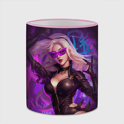 Кружка цветная League of Legends Kaisa Kda style / 3D-Розовый кант – фото 2