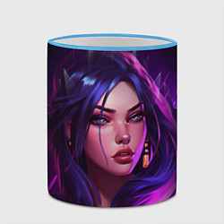 Кружка 3D League of Legends Kaisa Kda style, цвет: 3D-небесно-голубой кант — фото 2