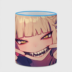 Кружка 3D Моя геройская академия Himiko Toga, цвет: 3D-небесно-голубой кант — фото 2