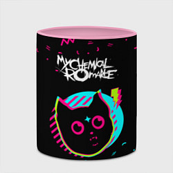 Кружка 3D My Chemical Romance - rock star cat, цвет: 3D-белый + розовый — фото 2