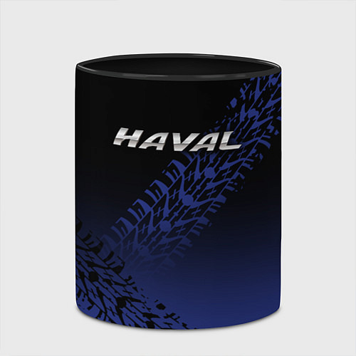 Кружка цветная Haval / 3D-Белый + черный – фото 2