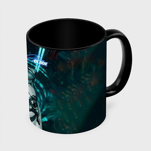 Кружка цветная Stellar Blade fantasy style / 3D-Белый + черный – фото 1