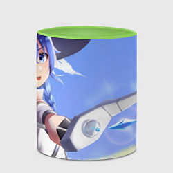 Кружка 3D Реинкарнация Безработного Рокси, цвет: 3D-белый + светло-зеленый — фото 2
