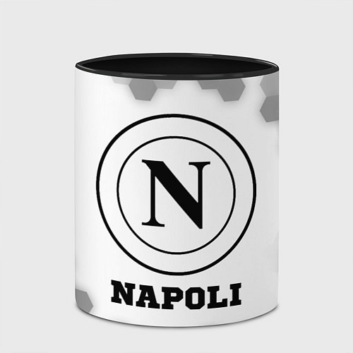 Кружка цветная Napoli sport на светлом фоне / 3D-Белый + черный – фото 2