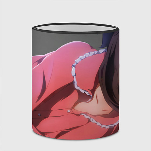 Кружка цветная Konosuba Мэгумин cute / 3D-Черный кант – фото 2