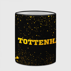 Кружка 3D Tottenham - gold gradient по-горизонтали, цвет: 3D-черный кант — фото 2