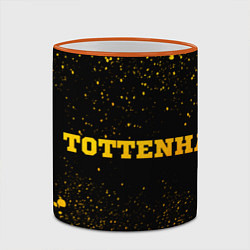 Кружка 3D Tottenham - gold gradient по-горизонтали, цвет: 3D-оранжевый кант — фото 2