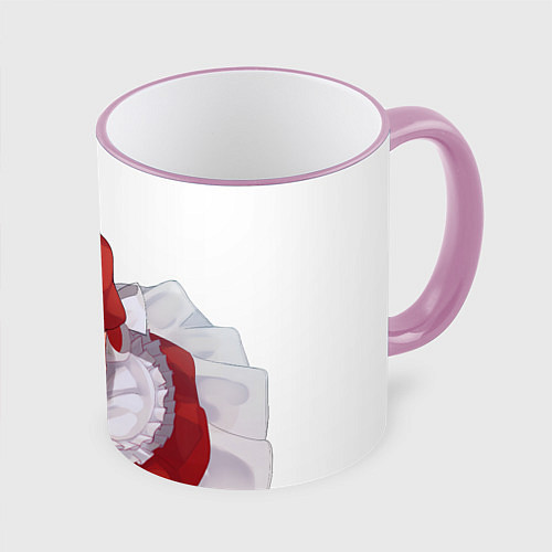 Кружка цветная Konosuba Мэгумин cute / 3D-Розовый кант – фото 1
