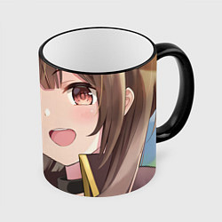 Кружка 3D Konosuba Мэгумин cute, цвет: 3D-черный кант