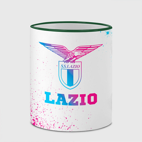 Кружка цветная Lazio neon gradient style / 3D-Зеленый кант – фото 2