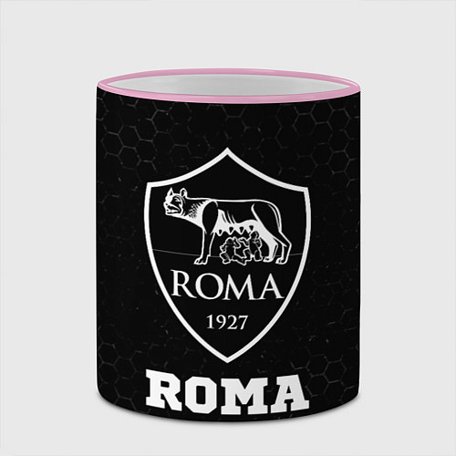 Кружка цветная Roma sport на темном фоне / 3D-Розовый кант – фото 2