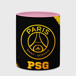 Кружка 3D PSG - gold gradient, цвет: 3D-белый + розовый — фото 2