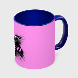 Кружка 3D Королева - корона, цвет: 3D-белый + синий