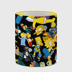 Кружка 3D Персонажи Симпсонов, цвет: 3D-желтый кант — фото 2