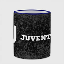 Кружка 3D Juventus sport на темном фоне по-горизонтали, цвет: 3D-синий кант — фото 2