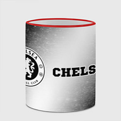 Кружка 3D Chelsea sport на светлом фоне по-горизонтали, цвет: 3D-красный кант — фото 2
