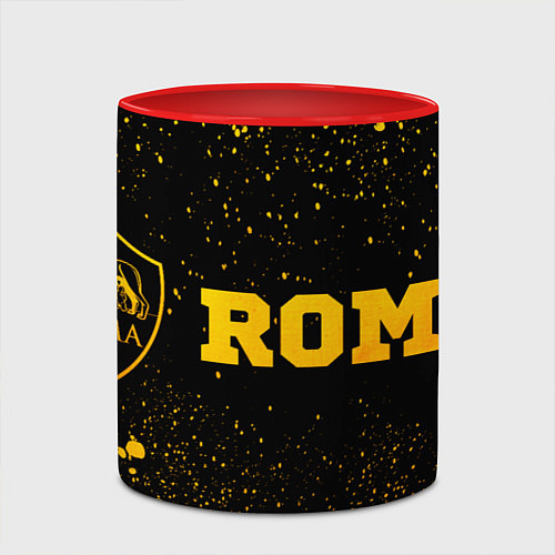 Кружка цветная Roma - gold gradient по-горизонтали / 3D-Белый + красный – фото 2