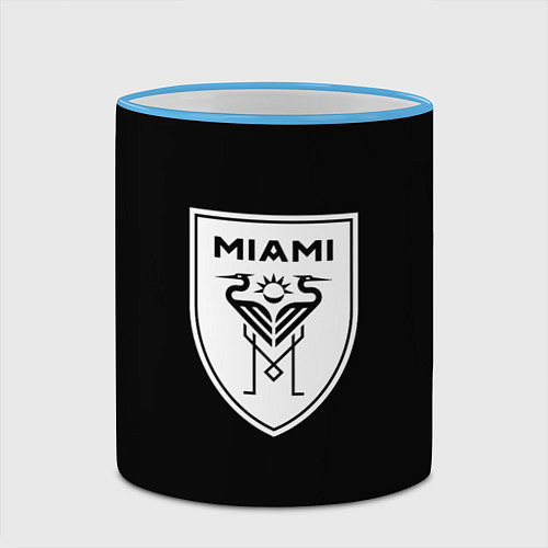 Кружка цветная Inter fc club / 3D-Небесно-голубой кант – фото 2