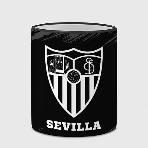 Кружка цветная Sevilla sport на темном фоне / 3D-Черный кант – фото 2