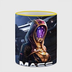 Кружка 3D Mass Effect Тали Зора, цвет: 3D-желтый кант — фото 2