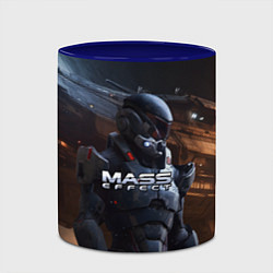 Кружка 3D Mass Effect game space, цвет: 3D-белый + синий — фото 2