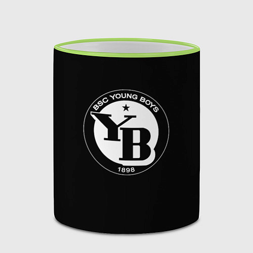 Кружка цветная Young Boys / 3D-Светло-зеленый кант – фото 2