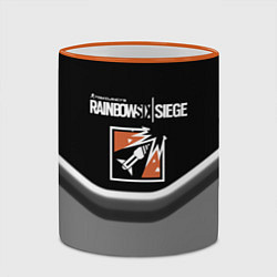 Кружка 3D Rainbow six game steel, цвет: 3D-оранжевый кант — фото 2