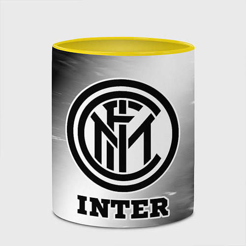 Кружка цветная Inter sport на светлом фоне / 3D-Белый + желтый – фото 2