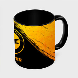 Кружка 3D Brighton - gold gradient, цвет: 3D-белый + черный