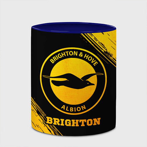 Кружка цветная Brighton - gold gradient / 3D-Белый + синий – фото 2